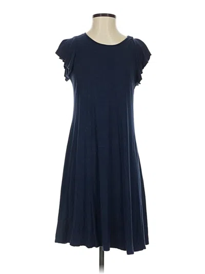 Pre-owned Three Dots Casual Dress In Blue