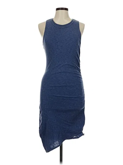 Pre-owned Three Dots Casual Dress In Blue