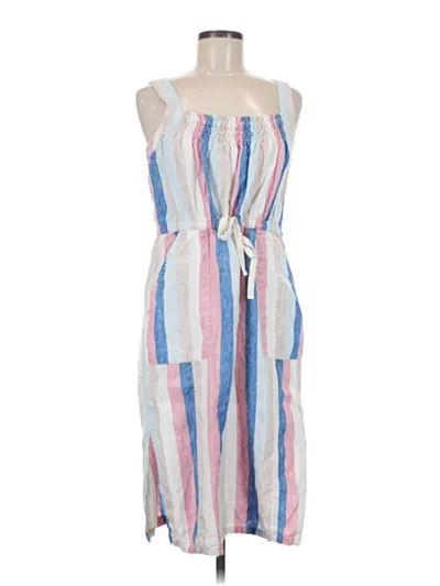 Pre-owned Three Dots Casual Dress In Blue