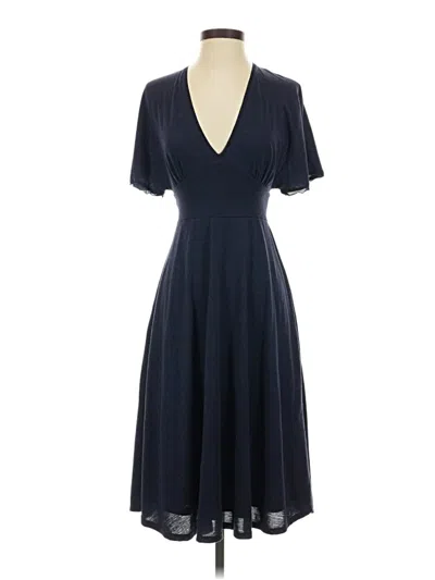 Pre-owned Three Dots Casual Dress In Blue