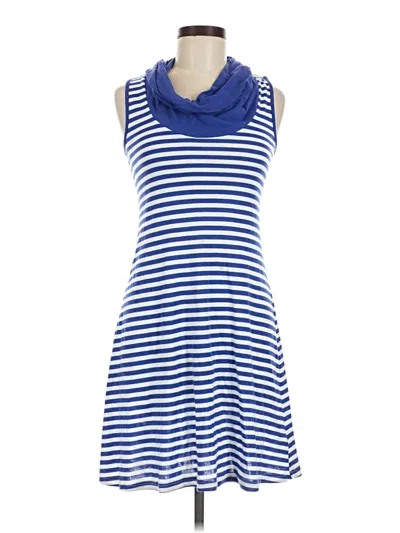 Pre-owned Three Dots Casual Dress In Blue