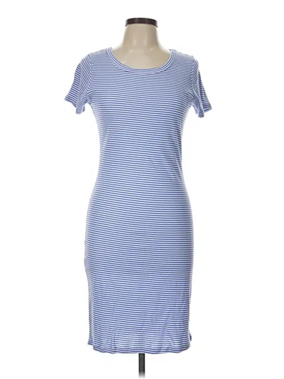 Pre-owned Three Dots Casual Dress In Blue