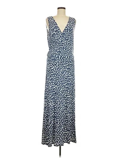 Pre-owned Three Dots Casual Dress In Blue