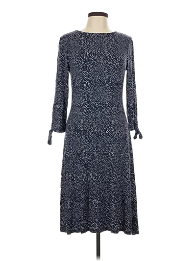 Pre-owned Three Dots Casual Dress In Blue
