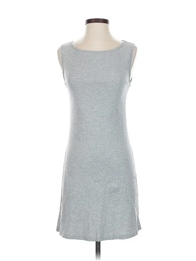 Pre-owned Three Dots Casual Dress In Gray