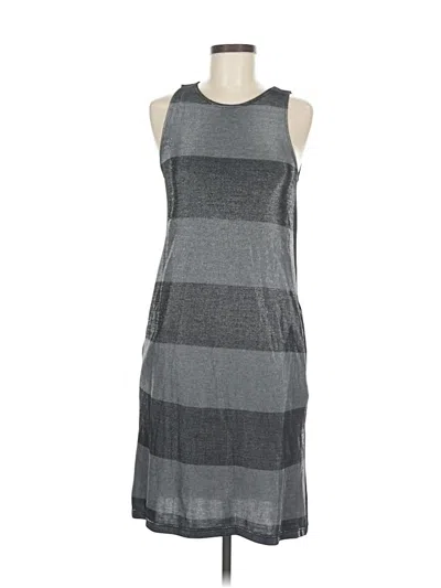 Pre-owned Three Dots Casual Dress In Gray