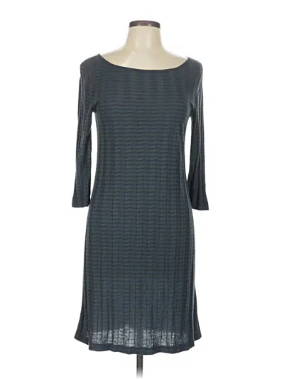 Pre-owned Three Dots Casual Dress In Gray