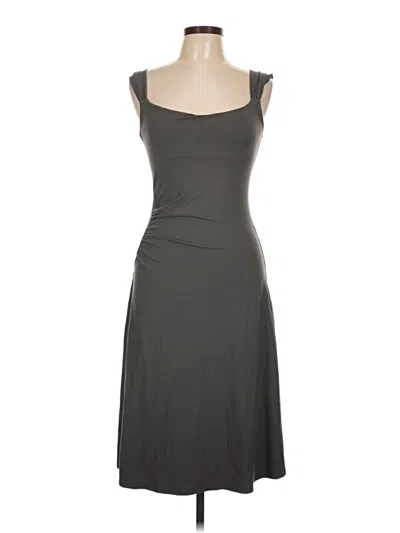 Pre-owned Three Dots Casual Dress In Gray