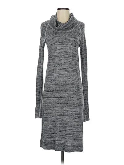Pre-owned Three Dots Casual Dress In Gray