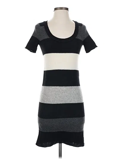 Pre-owned Three Dots Casual Dress In Gray