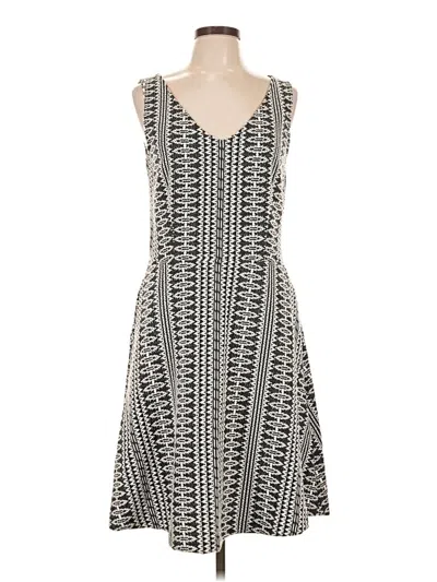Pre-owned Three Dots Casual Dress In Gray