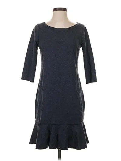 Pre-owned Three Dots Casual Dress In Gray