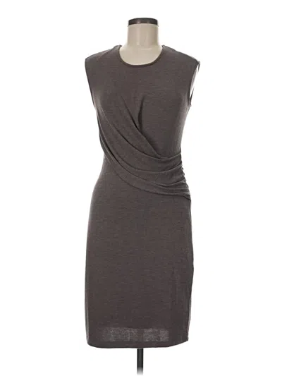 Pre-owned Three Dots Casual Dress In Gray