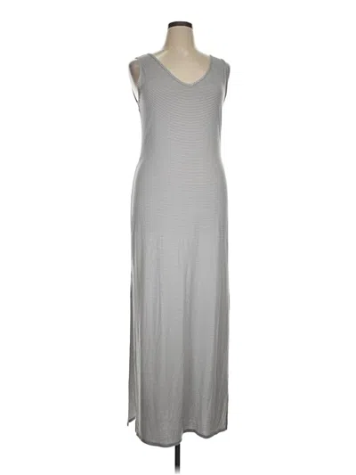 Pre-owned Three Dots Casual Dress In Gray