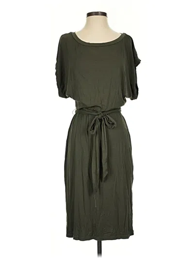 Pre-owned Three Dots Casual Dress In Green