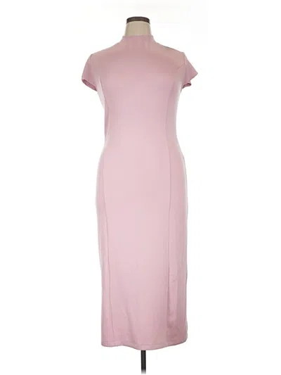 Pre-owned Three Dots Casual Dress In Pink