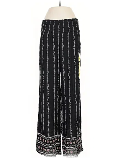 Pre-owned Three Dots Casual Pants In Black