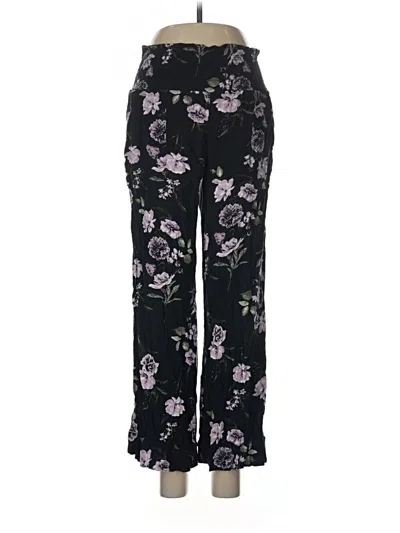 Pre-owned Three Dots Casual Pants In Black