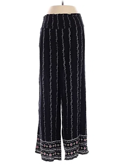 Pre-owned Three Dots Casual Pants In Black