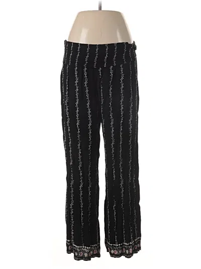 Pre-owned Three Dots Casual Pants In Black