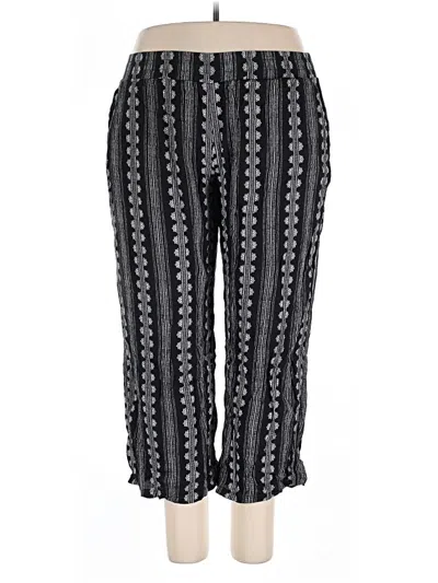 Pre-owned Three Dots Casual Pants In Black