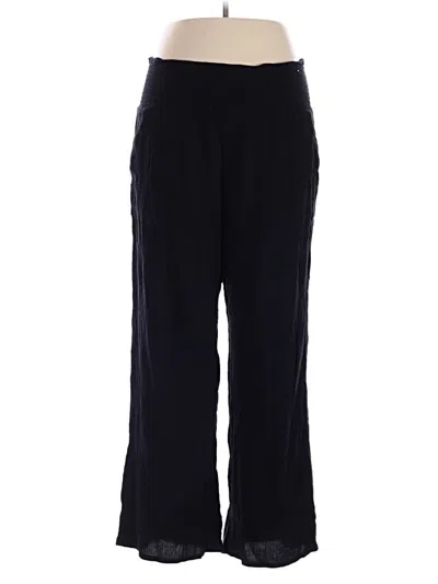 Pre-owned Three Dots Casual Pants In Black