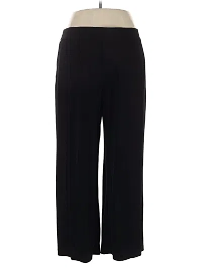 Pre-owned Three Dots Casual Pants In Black
