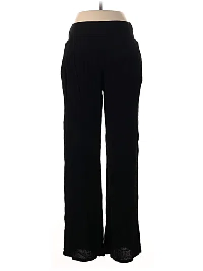 Pre-owned Three Dots Casual Pants In Black
