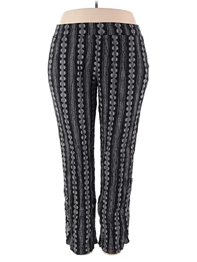 Pre-owned Three Dots Casual Pants In Black