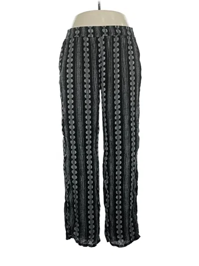 Pre-owned Three Dots Casual Pants In Black