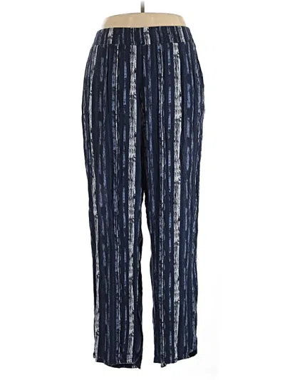 Pre-owned Three Dots Casual Pants In Blue