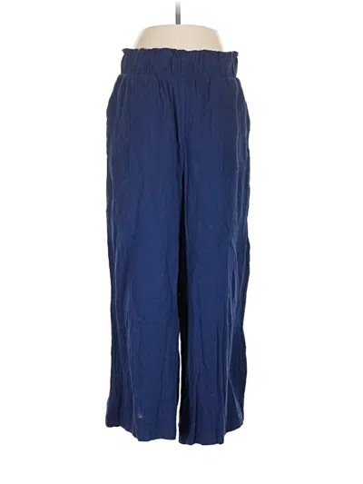 Pre-owned Three Dots Casual Pants In Blue