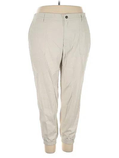 Pre-owned Three Dots Casual Pants In Brown