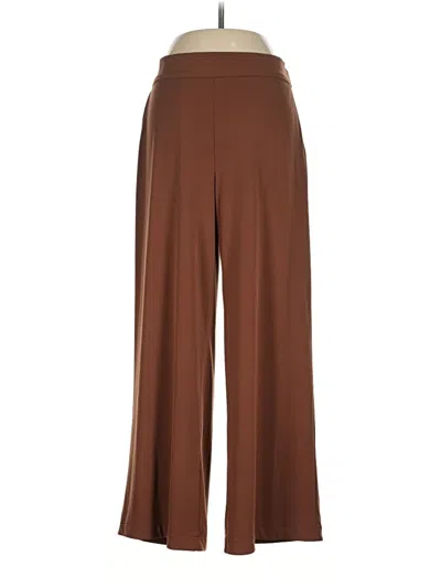 Pre-owned Three Dots Casual Pants In Brown