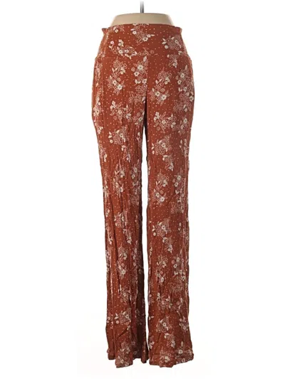 Pre-owned Three Dots Casual Pants In Brown