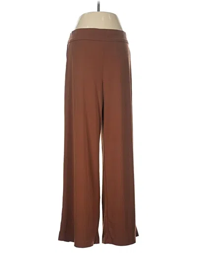 Pre-owned Three Dots Casual Pants In Brown
