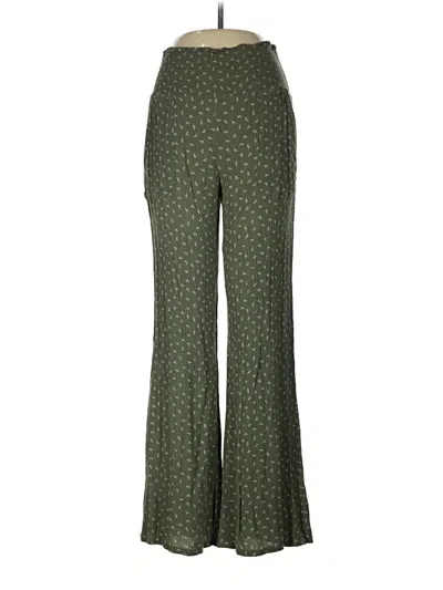 Pre-owned Three Dots Casual Pants In Green