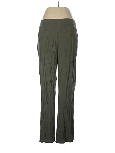 Pre-owned Three Dots Casual Pants In Green
