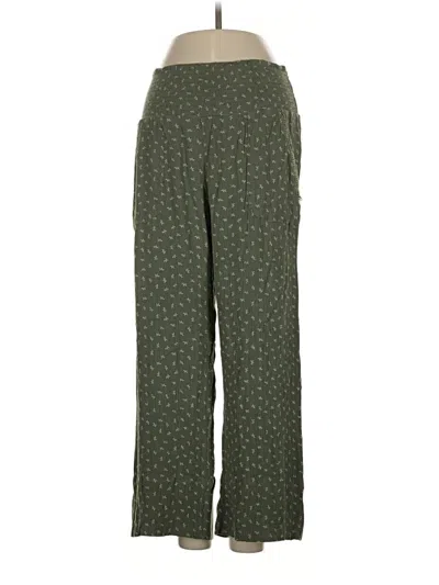 Pre-owned Three Dots Casual Pants In Green