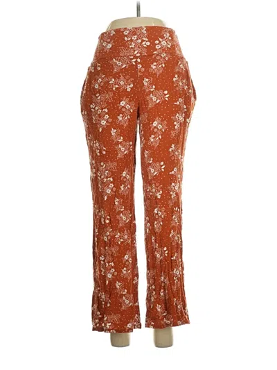 Pre-owned Three Dots Casual Pants In Orange