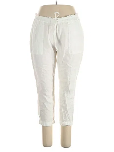 Pre-owned Three Dots Casual Pants In White