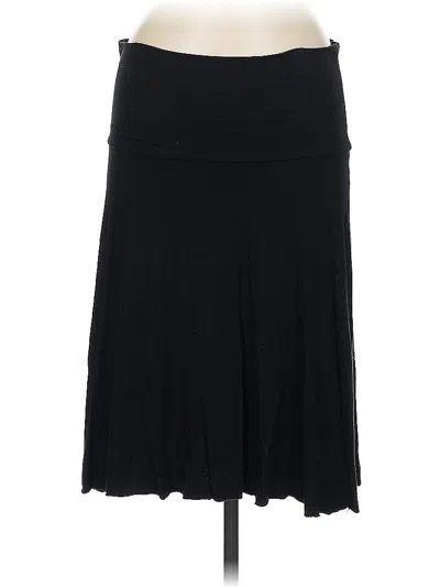 Pre-owned Three Dots Casual Skirt In Black