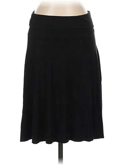 Pre-owned Three Dots Casual Skirt In Black