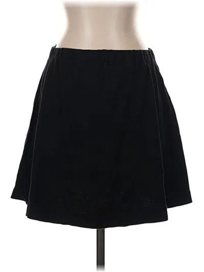 Pre-owned Three Dots Casual Skirt In Black