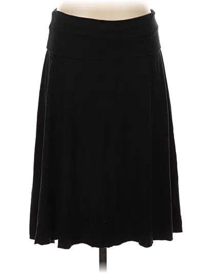 Pre-owned Three Dots Casual Skirt In Black