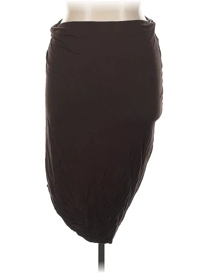 Pre-owned Three Dots Casual Skirt In Brown