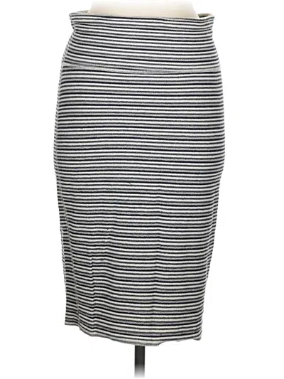 Pre-owned Three Dots Casual Skirt In Gray