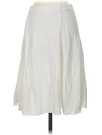 Pre-owned Three Dots Casual Skirt In Ivory