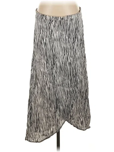 Pre-owned Three Dots Casual Skirt In Silver