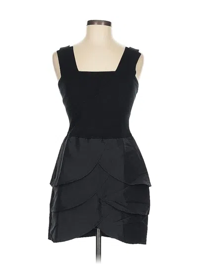 Pre-owned Three Dots Cocktail Dress In Black